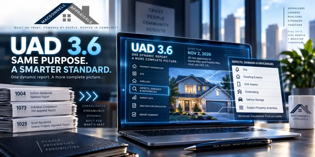 UAD 3.6 Is Coming: What Lenders and Realtors Need to Know Before November 2